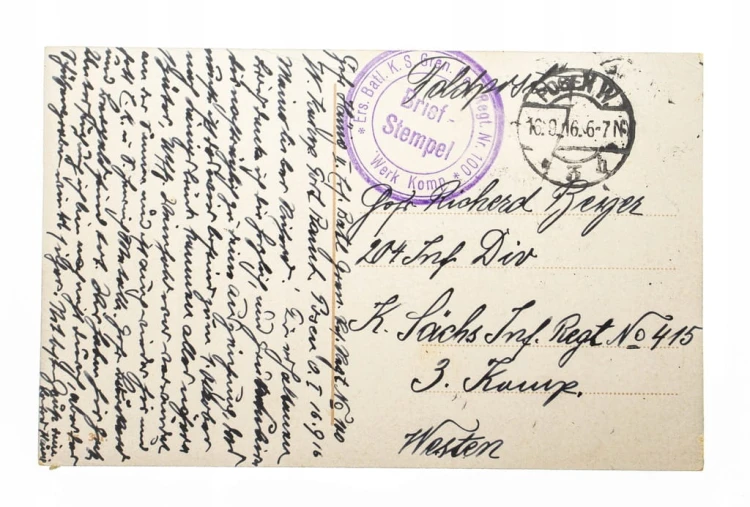 POZNAŃ - TWIERDZA, RATUSZ, KATEDRA, FELDPOST 1916