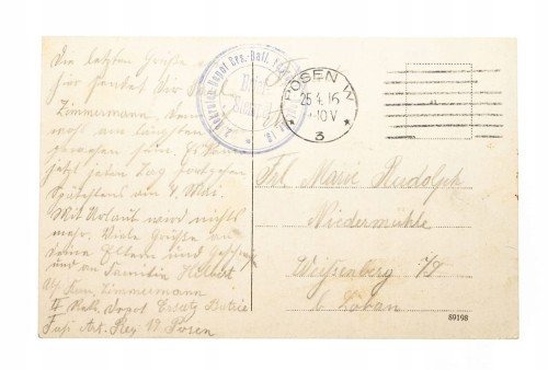 POZNAŃ - KATEDRA, OSTRÓW TUMSKI, FELDPOST 1916