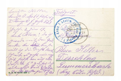 ŻOŁNIERZ, PARA - POZNAŃ FELDPOST 1915