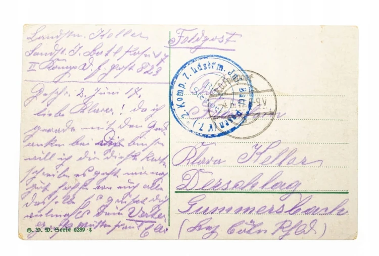 ŻOŁNIERZ, PARA - POZNAŃ FELDPOST 1915