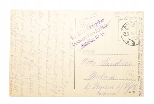 POZNAŃ - UNIWERSYTET MICKIEWICZA, FELDPOST 1915
