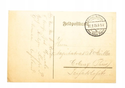 FELDPOST POZNAŃ 1915
