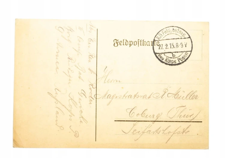 FELDPOST POZNAŃ 1915