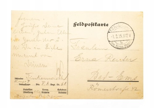 FELDPOST POZNAŃ 1915