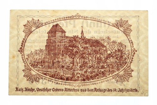 Prusy Zachodnie, Nowy Staw, 5 fenigów 1920 st.1