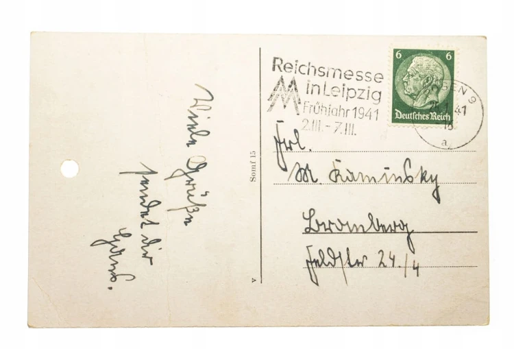 RYNEK, LEINENHAUS - STEMPEL POZNAŃ 1941