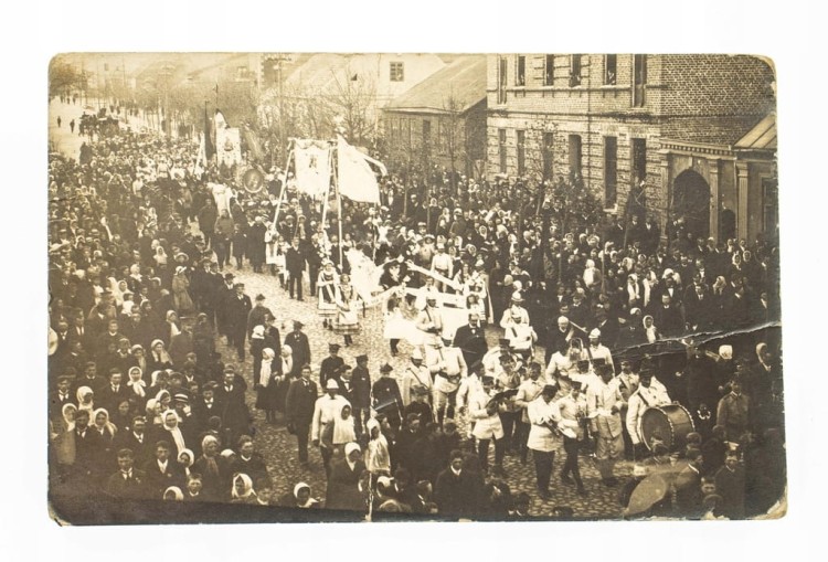 POCZTÓWKA - PROCESJA, BOŻE CIAŁO pocz. XX w.