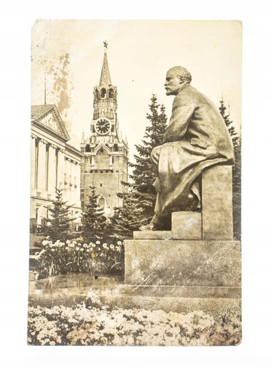 STARA POCZTÓWKA MOSKWA - POMNIK LENINA