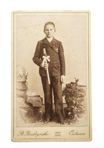 PIERWSZA KOMUNIA ŚWIĘTA - ATELIER OSTRÓW WLKP 1893