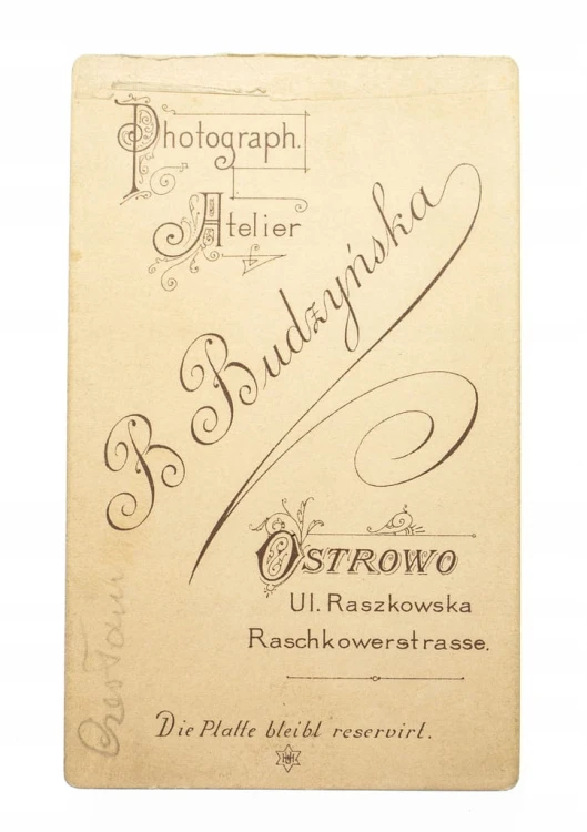 PIERWSZA KOMUNIA ŚWIĘTA - ATELIER OSTRÓW WLKP 1893
