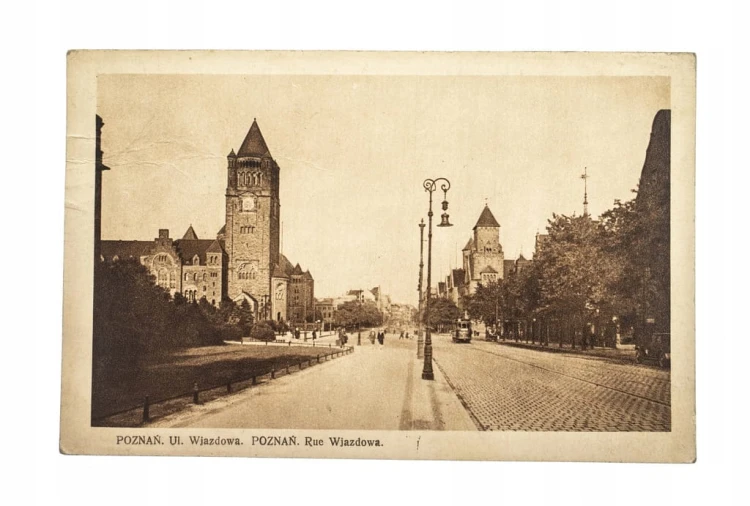 POZNAŃ - UL. WJAZDOWA, ZAMEK, ŚW. MARCIN 1934