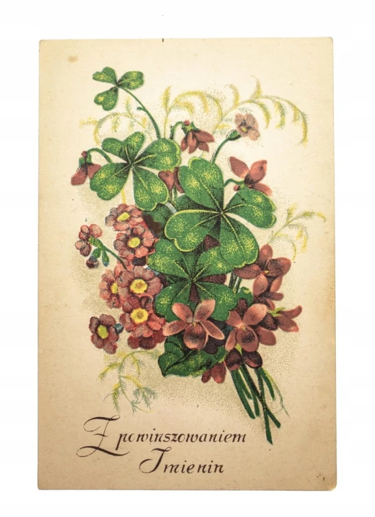 POCZTÓWKA - ŻYCZENIA IMIENINOWE, CZERWIŃSK 1937