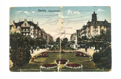 SZCZECIN - PLAC LOTNIKÓW AUGUSTAPLATZ 1916