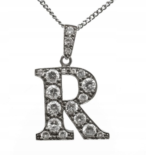 STARY SREBRNY WISIOREK 925 LITERA R