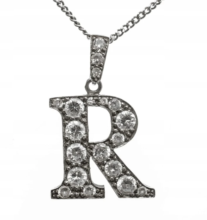 STARY SREBRNY WISIOREK 925 LITERA R