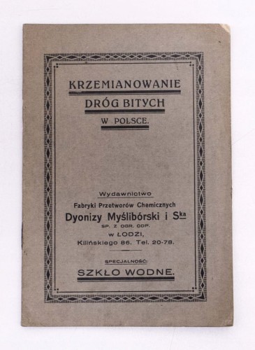STARA KSIĄŻKA KRZEMIANOWANIE DRÓG W POLSCE ŁÓDŹ
