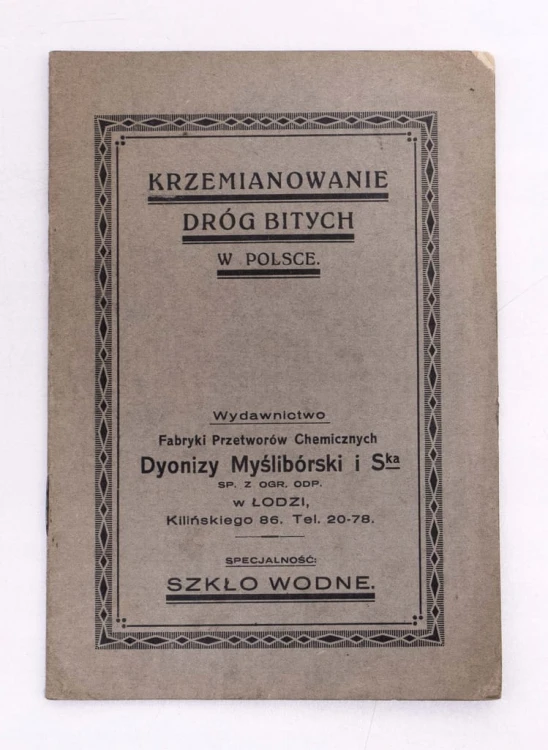STARA KSIĄŻKA KRZEMIANOWANIE DRÓG W POLSCE ŁÓDŹ