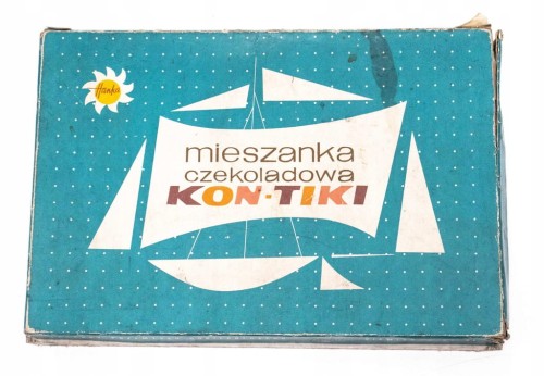 STARE PUDEŁKO KON-TIKI MIESZANKA CZEKOLADOWA 1969