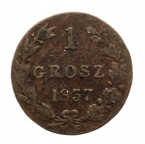 Mikołaj I 1825-1855, grosz 1837 MW, Warszawa