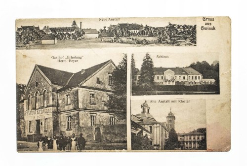 OWIŃSKA - PAŁAC, KLASZTOR, HOTEL, PANORAMA 1907