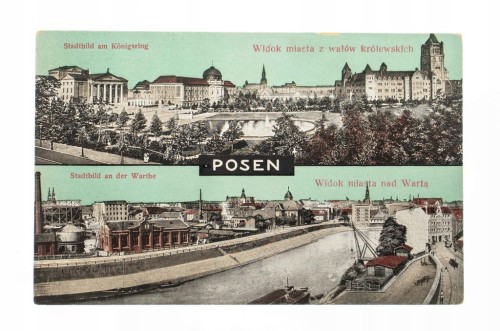 POZNAŃ - PANORAMA, ZAMEK, WARTA l. 20