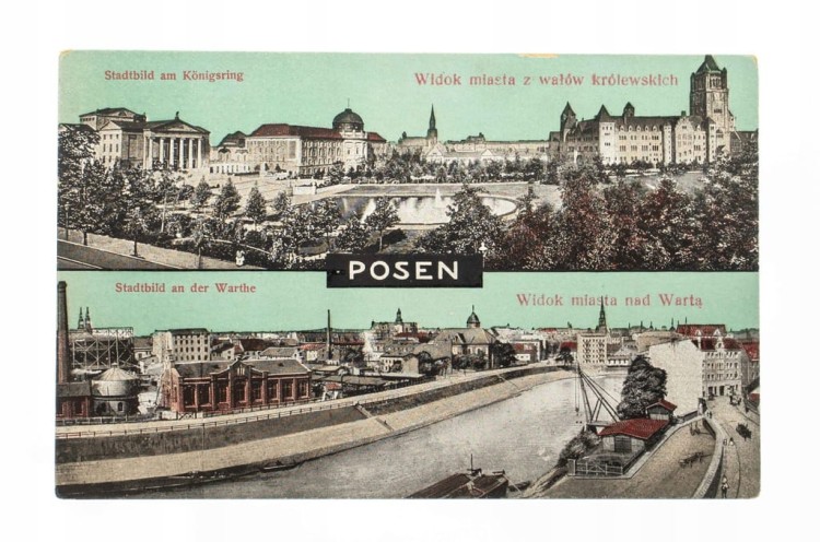 POZNAŃ - PANORAMA, ZAMEK, WARTA l. 20