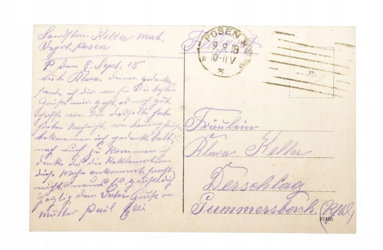 POZNAŃ - PLAC WOLNOŚCI, FELDPOST 1918