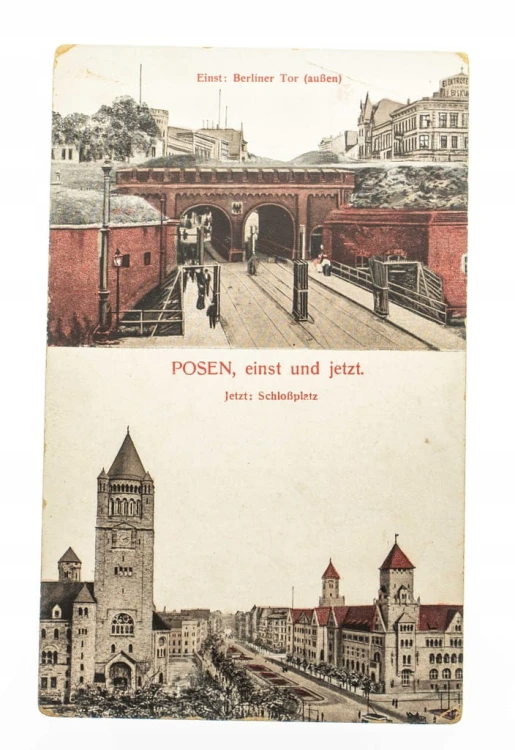POZNAŃ - BRAMA BERLIŃSKA, ZAMEK pocz. XX w.