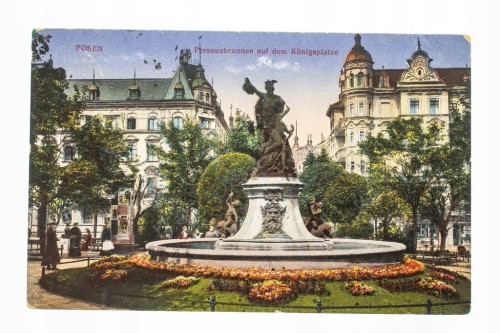 POZNAŃ - FONTANNA PERSEUSZA 1917