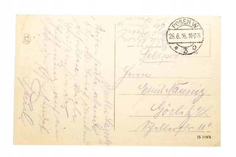 POZNAŃ - PLAC WOLNOŚCI, FELDPOST 1916