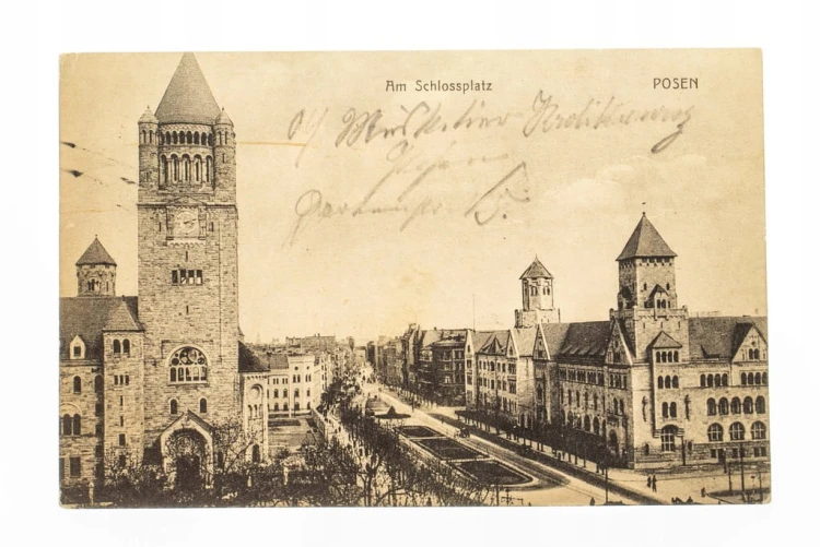POZNAŃ - ZAMEK CESARSKI, PANORAMA 1915