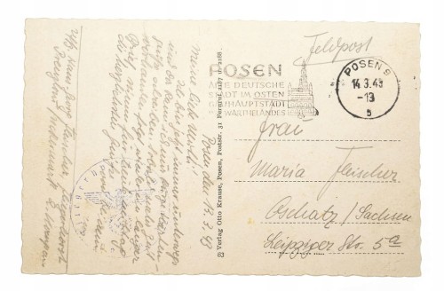 POZNAŃ - TEATR WIELKI, STEMPEL RATUSZ 1943