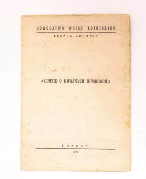 STARA KSIĄŻKA LUDZIE O KWAŚNYCH HUMORACH 1972