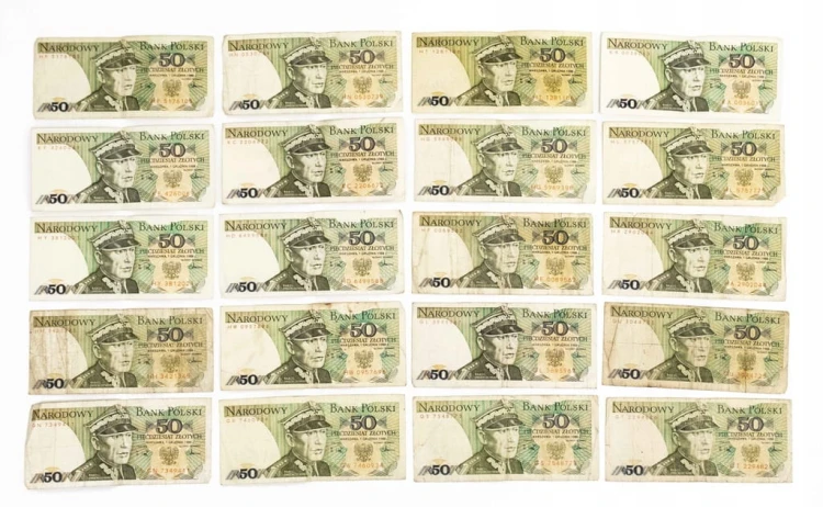 ZESTAW BANKNOTÓW PRL 50 ZŁ (nr 16)