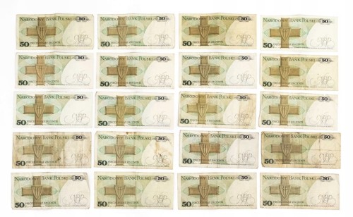 ZESTAW BANKNOTÓW PRL 50 ZŁ (nr 16)