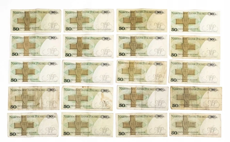 ZESTAW BANKNOTÓW PRL 50 ZŁ (nr 16)