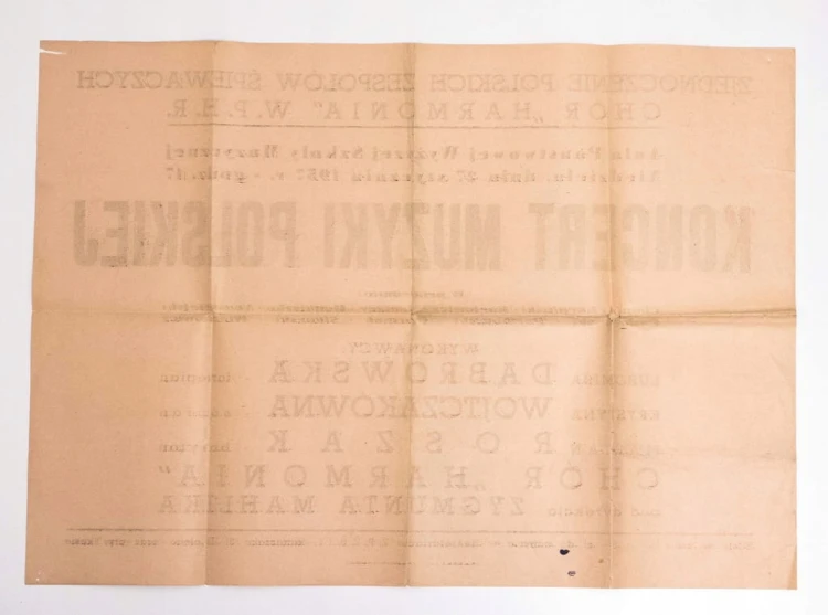 PROGRAM + PLAKAT - KONCERT MUZYKI POLSKIEJ 1957