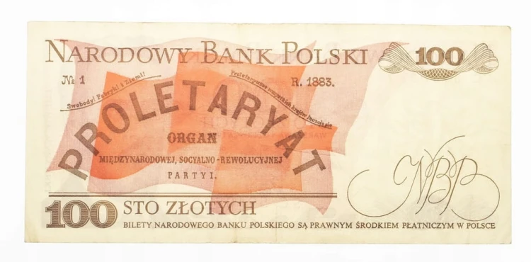 100 ZŁOTYCH 1.06.1986, seria SC st.4+