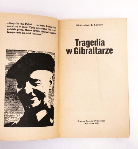 STARA KSIĄŻKA TRAGEDIA W GIBLARTARZE 1982
