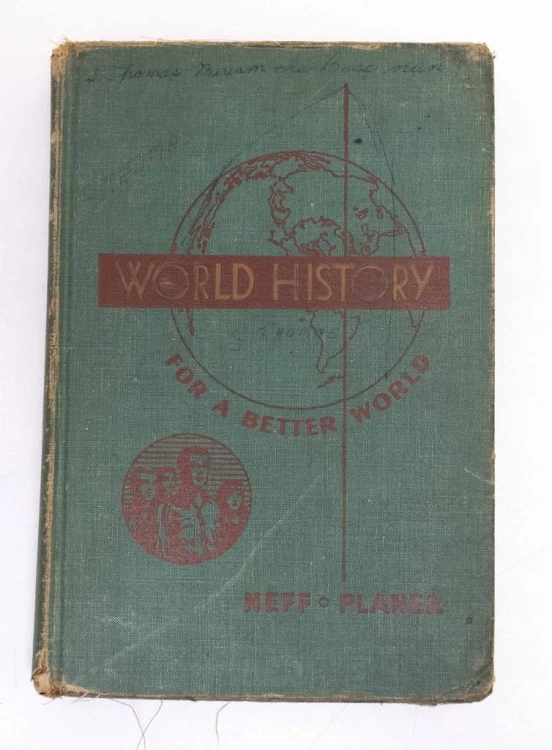 STARA KSIĄŻKA WORLD HISTORY 1953