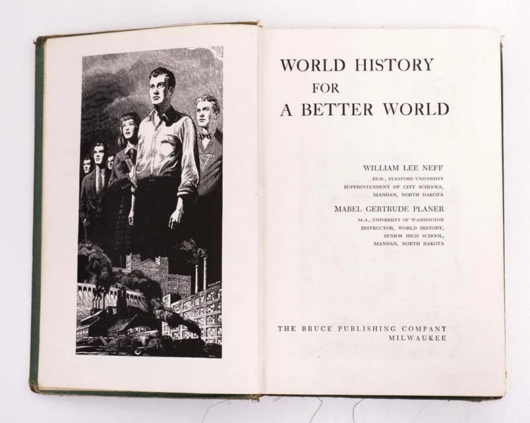 STARA KSIĄŻKA WORLD HISTORY 1953
