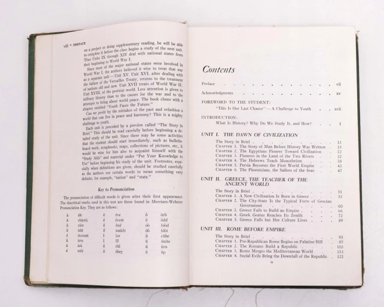 STARA KSIĄŻKA WORLD HISTORY 1953