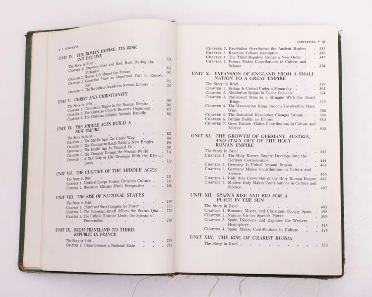 STARA KSIĄŻKA WORLD HISTORY 1953