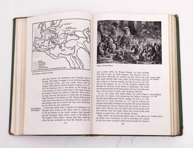 STARA KSIĄŻKA WORLD HISTORY 1953