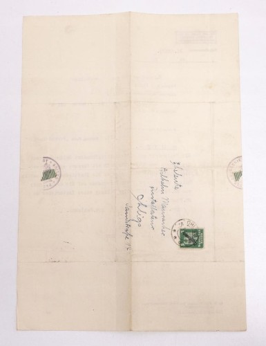 STARY DOKUMENT NIEMIECKI - UMOWA / PISMO 1927