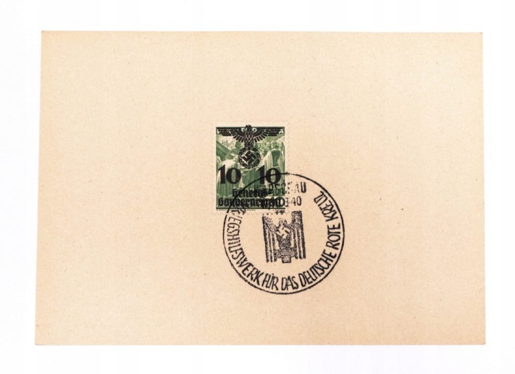 KARTKA POCZTOWA - STEMPEL WARSZAWA 1940