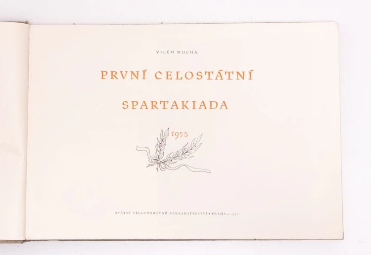 STARA KSIĄŻKA SPARTAKIADA CZECHOSŁOWACJA 1955