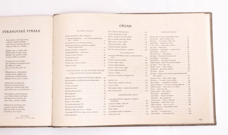 STARA KSIĄŻKA SPARTAKIADA CZECHOSŁOWACJA 1955