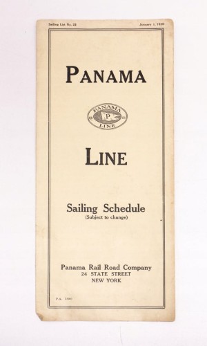 STARA ULOTKA PROM PANAMA LINE 1930