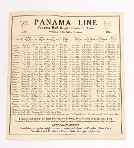 STARA ULOTKA PROM PANAMA LINE 1930